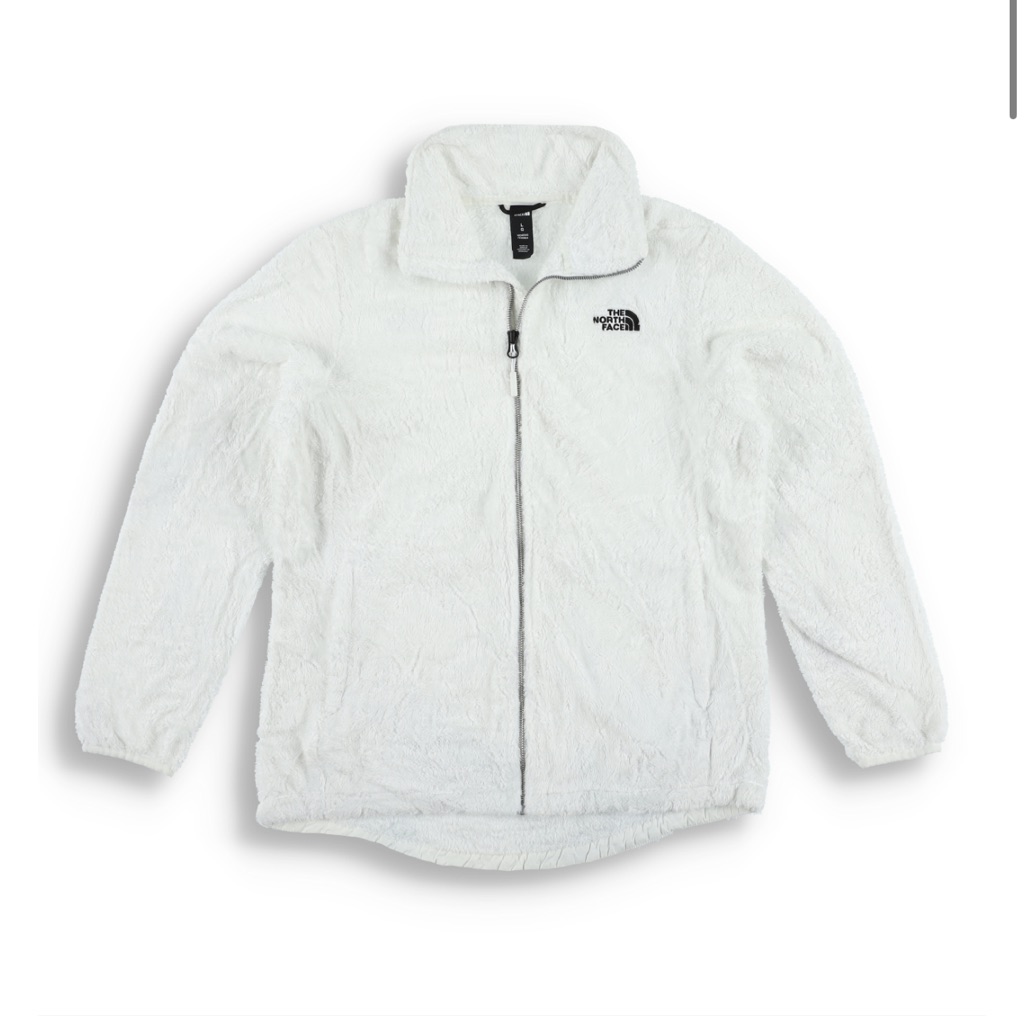White Full Zip Fleece The North Face Jacket